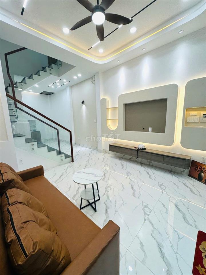 CHÍNH CHỦ BÁN NHÀ MỚI TRỆT 2 LẦU 4PN P17 GV