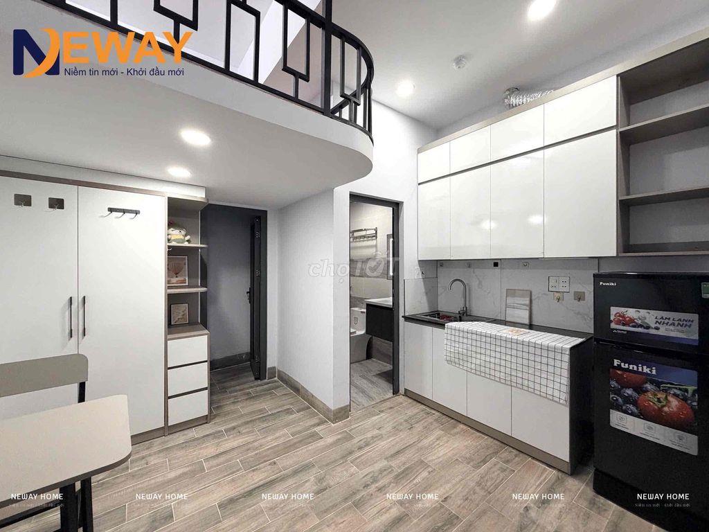 CHUNG CƯ MINI TOÀ ĐẸP SANG CÓ THANG MÁY SẴN MÁY LẠNH TỦ ĐỒ KỆ BẾP