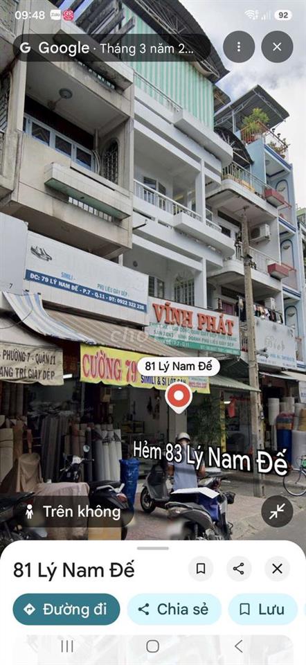 Mặt tiền Lý Nam Đế - Hòa Hảo