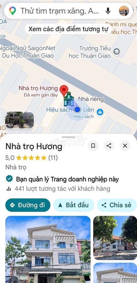 Phòng trọ Thuận Giao đối điện trường tiểu học