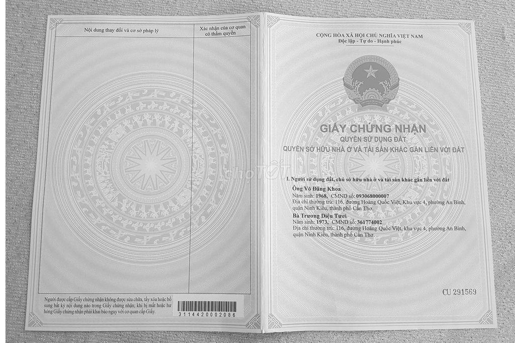 bán nhà mặt tiền đường nguyễn văn trổi,p.ninh kiều,tp.cần thơ