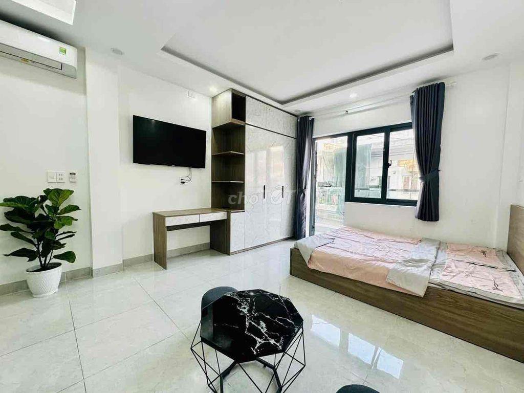 Phòng 35m2 ban công_ Full nội thất_ nhà mới_ 130bis Trần Huy Liệu