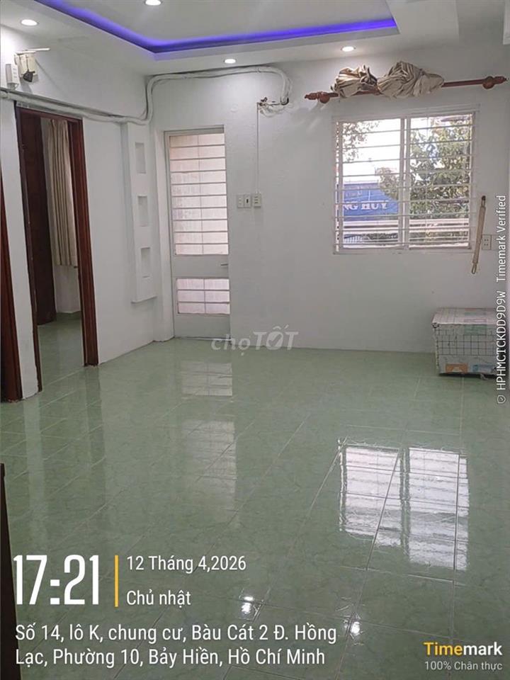 Bán CC tại Bàu Cát II, 55m2, lô K có salot để ô tô.
