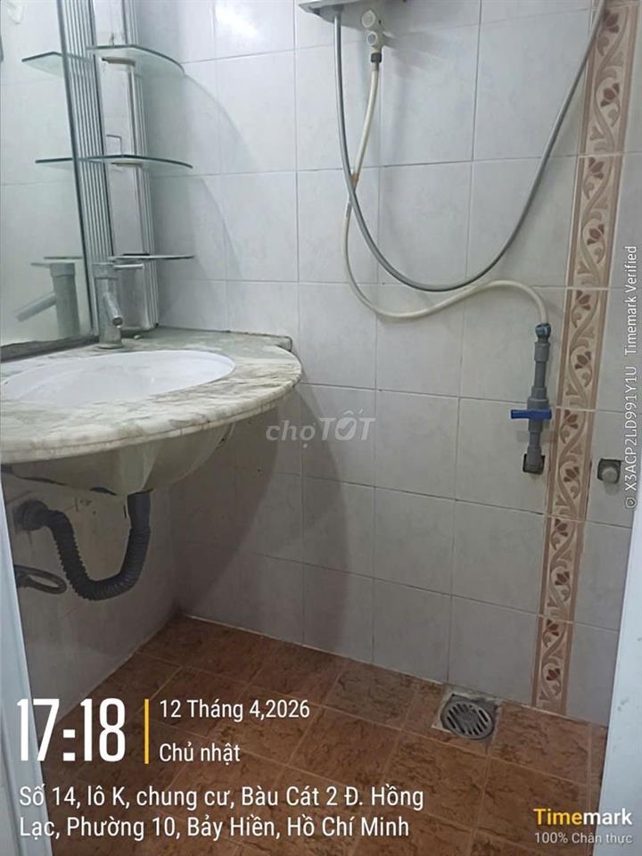 Bán CC tại Bàu Cát II, 55m2, lô K có salot để ô tô.
