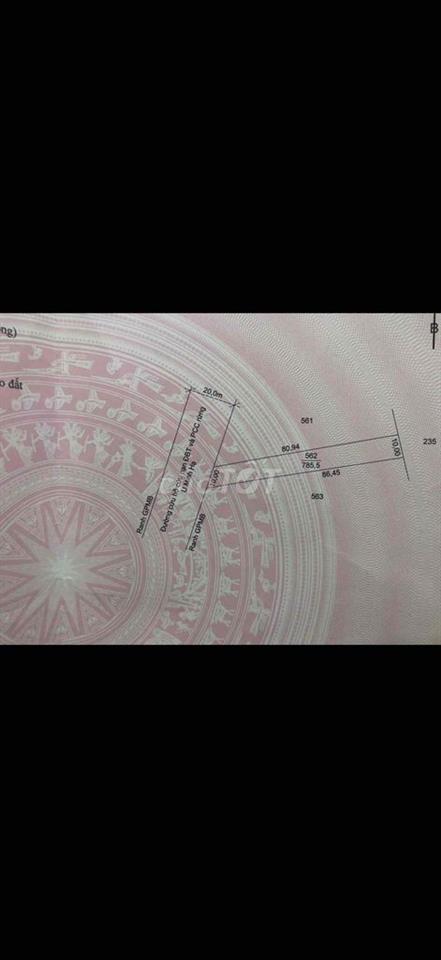 Đất mặt tiền lộ nhựa QH 20m gần cầu Kênh Ngang Đá Bạc