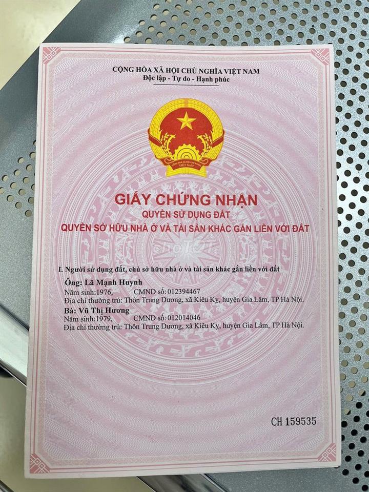 Bán nhà đất cụm làng nghề Kiêu Kỵ Gia Lâm, sổ đỏ chính chủ,