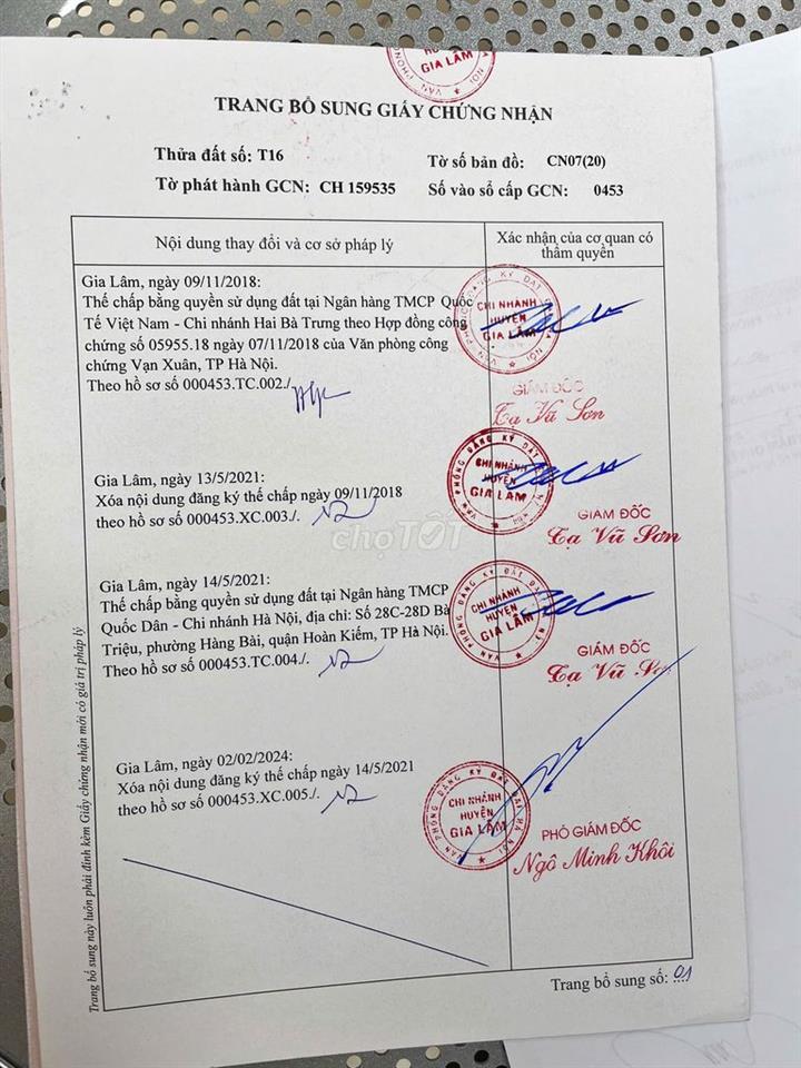 Bán nhà đất cụm làng nghề Kiêu Kỵ Gia Lâm, sổ đỏ chính chủ,
