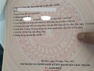 Cần bán mảnh đất mặt tiền QL80 gần cụm công nghiệp Cái Tàu Hạ,