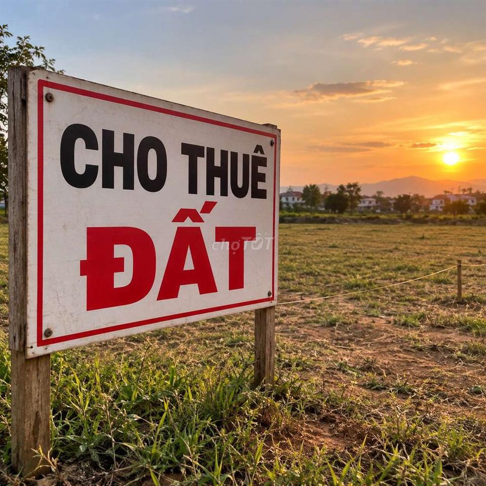 Cho thuê đất mặt tiền 9m thuộc rạch xuyên tâm