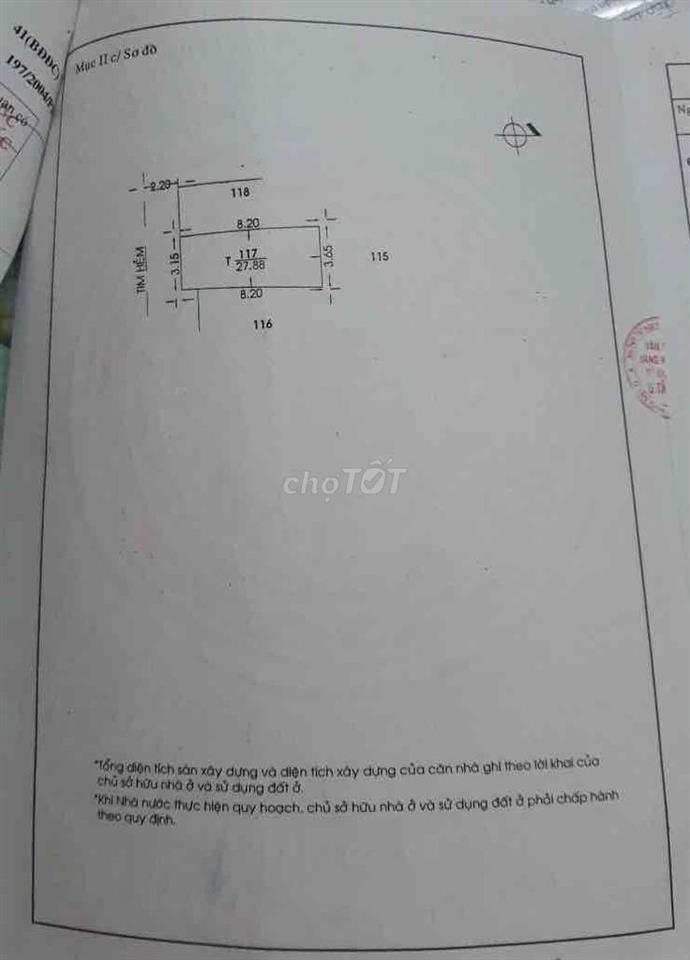 Cần bán nhà chính chủ, nhà còn mới, vào ở liền.