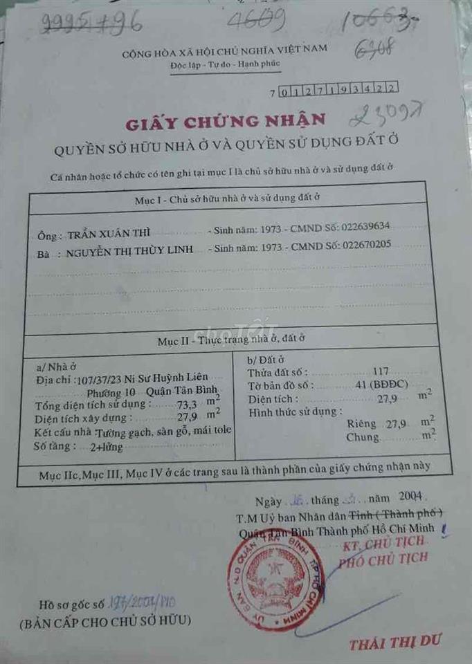 Cần bán nhà chính chủ, nhà còn mới, vào ở liền.