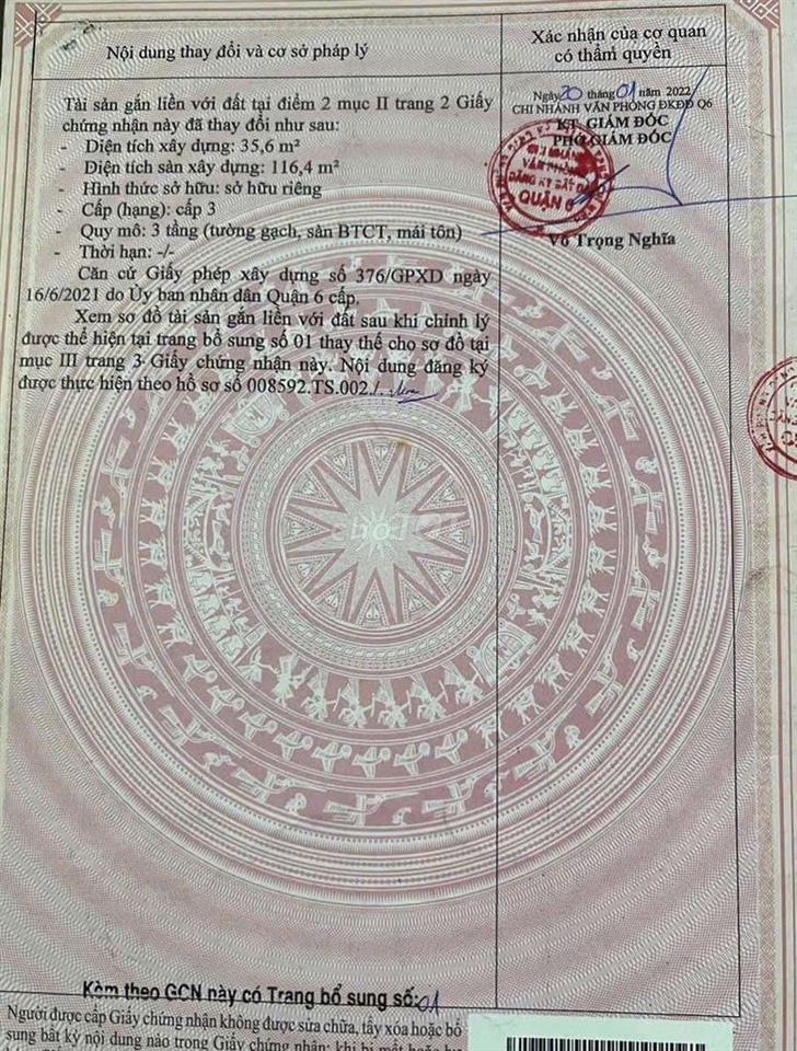 Bán Nhà 232 Nguyễn Văn Luông Phường Bình Phú