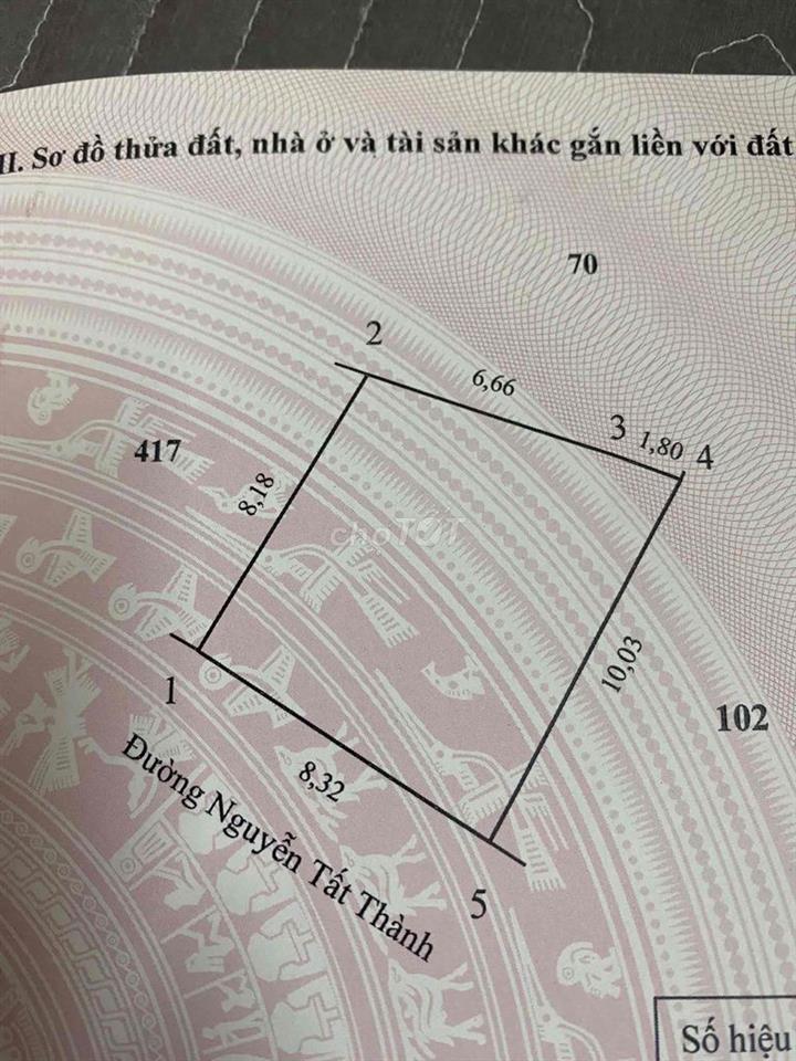 Bán đất thổ mặt tiền đường NTT TP Sa Đéc