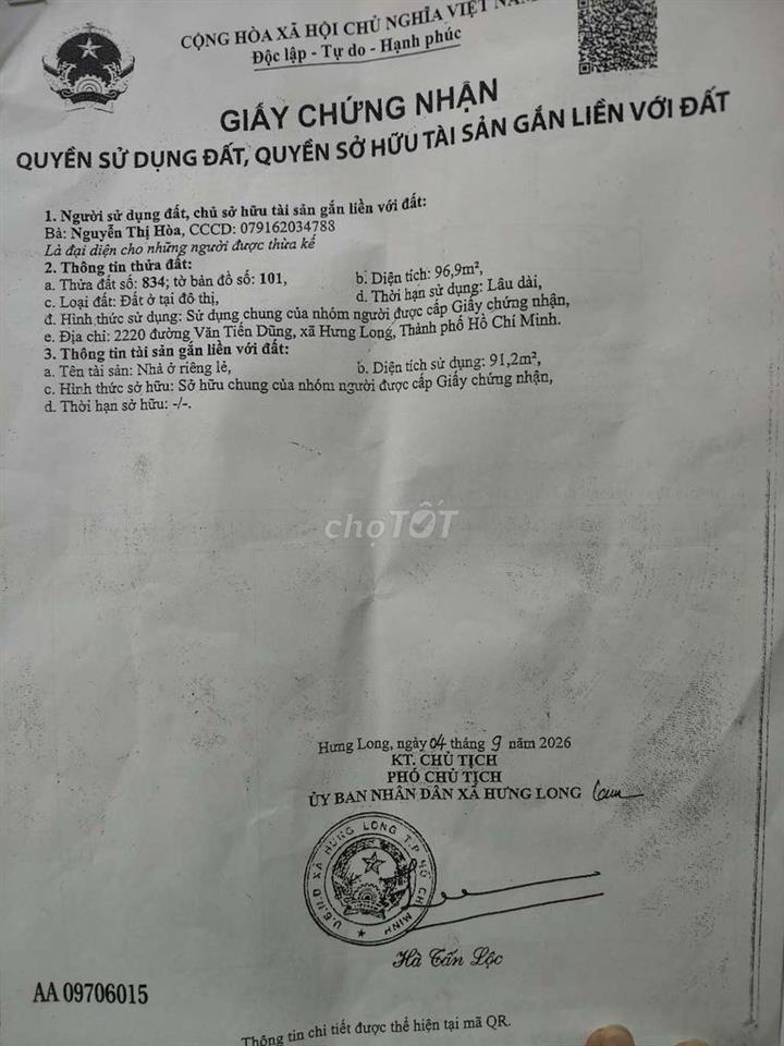 bán nhà mặt tiền văn tiến dũng