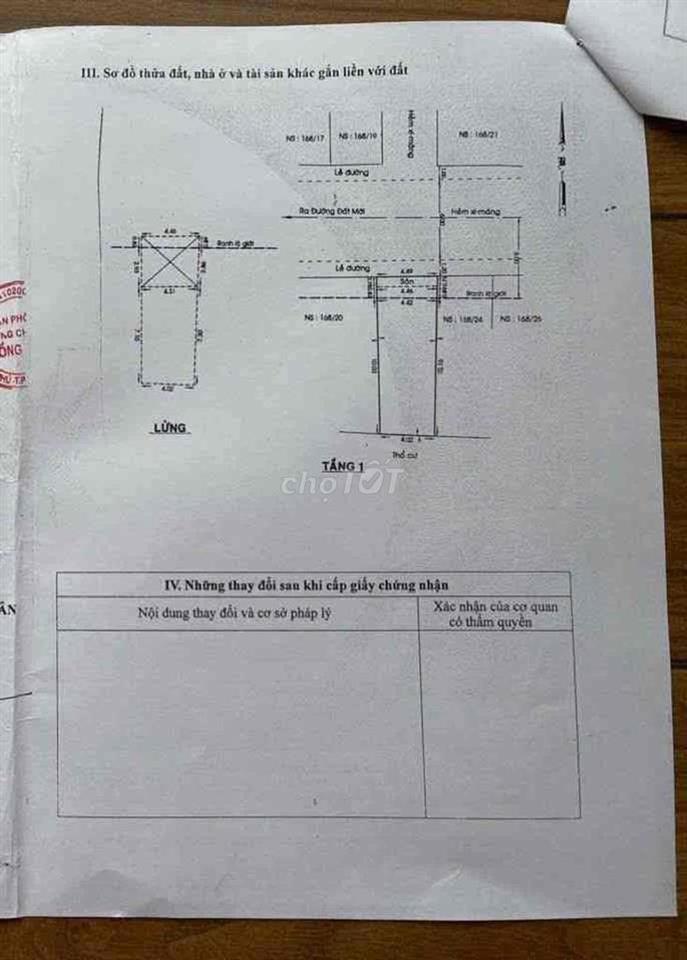 Nhà mặt tiền hẻm lớn 8m đậu xe ô tô