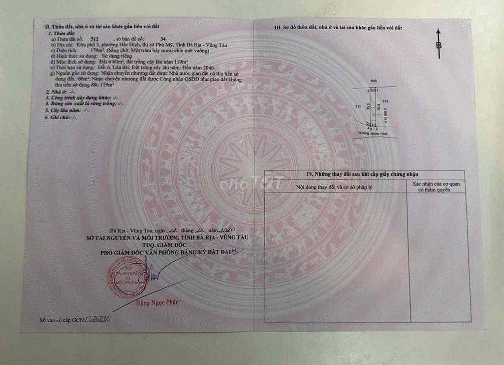CẦN BÁN GẤP ĐẤT PHÚ MỸ