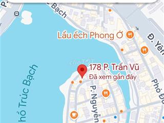 Cho thuê nhà mặt hồ Trúc Bạch, phố Trấn Vũ, Ba Đình, Hà Nội