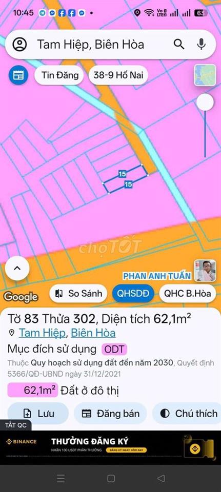 Bán Nhà Thổ Cư gần Quảng Trường Tỉnh Trung Tâm TP Biên Hòa,Đồng Nai 