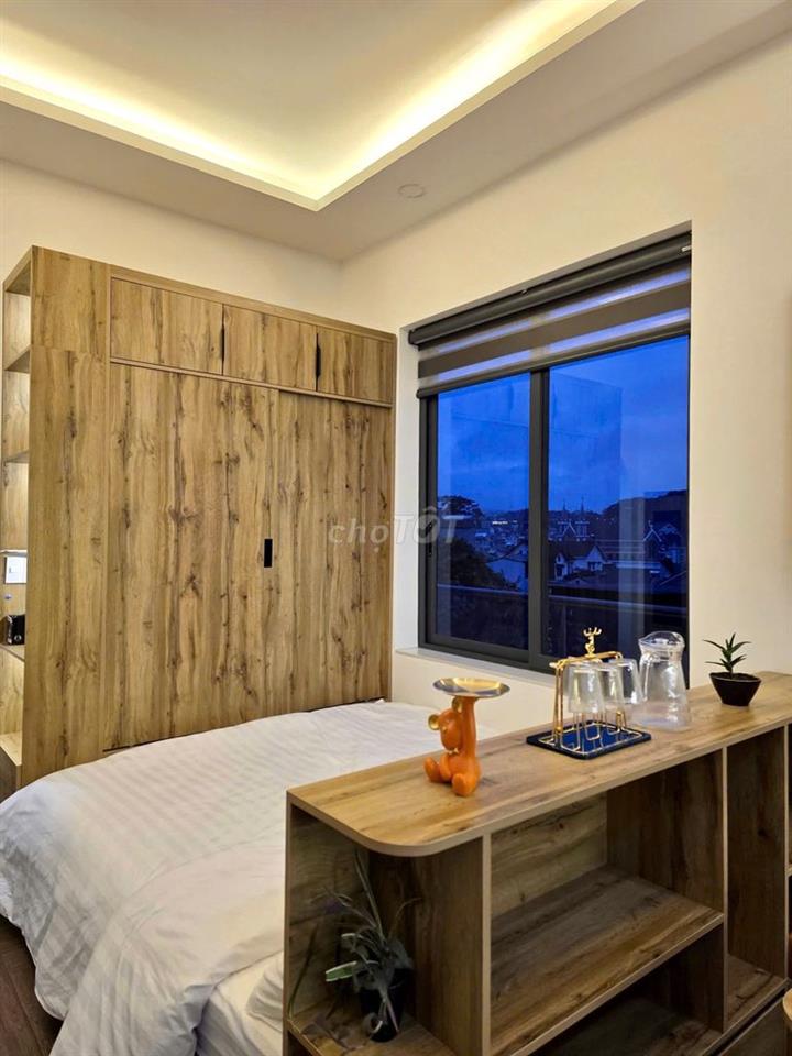 CHO THUÊ CĂN HỘ STUDIO CÓ BAN CÔNG VIEW ĐẸP FULL NỘI THẤT PHƯỜNG 6 GIÁ