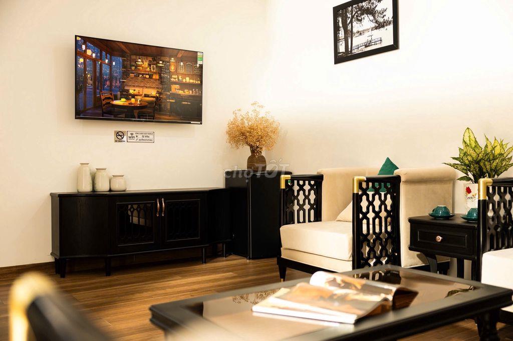 CHO THUÊ CĂN HỘ 1 PHÒNG NGỦ FULL NỘI THẤT CÓ SÂN NHỎ PHƯỜNG 9 GIÁ 11