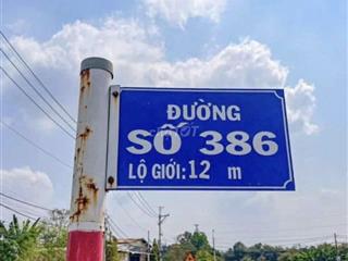 BÁN ĐẤT MT ĐƯỜNG 386 TÂN AN HỘI- CỦ CHI