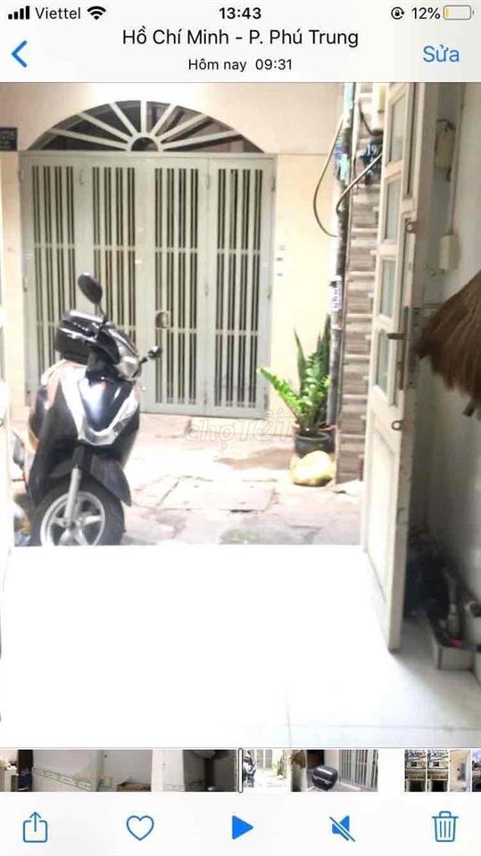 Chính chủ cần bán nhà Âu Cơ gồm 1lầu 1lửng sổ hồng hẻm xe máy thông tạ