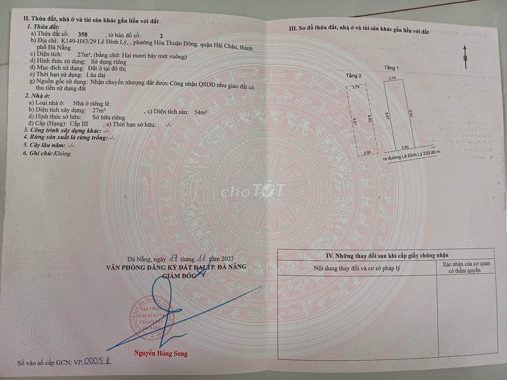 Chính chủ cần bán