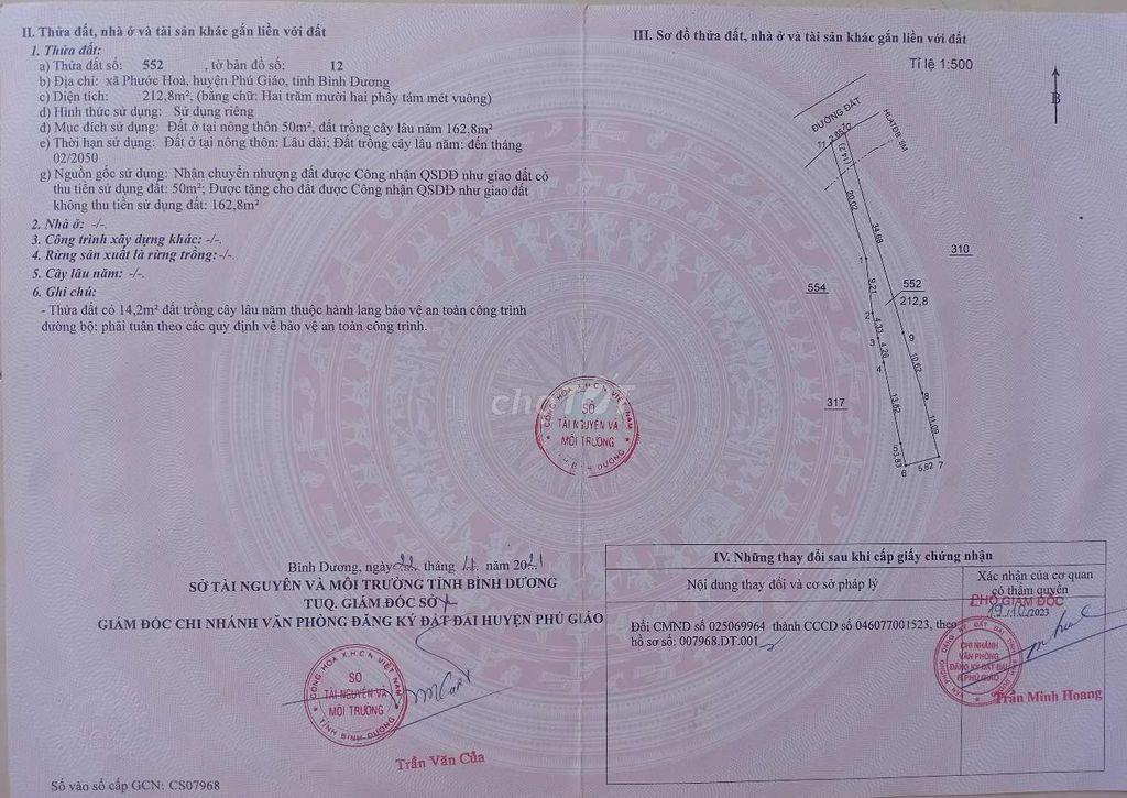 Bán đất chợ Phước Hòa A