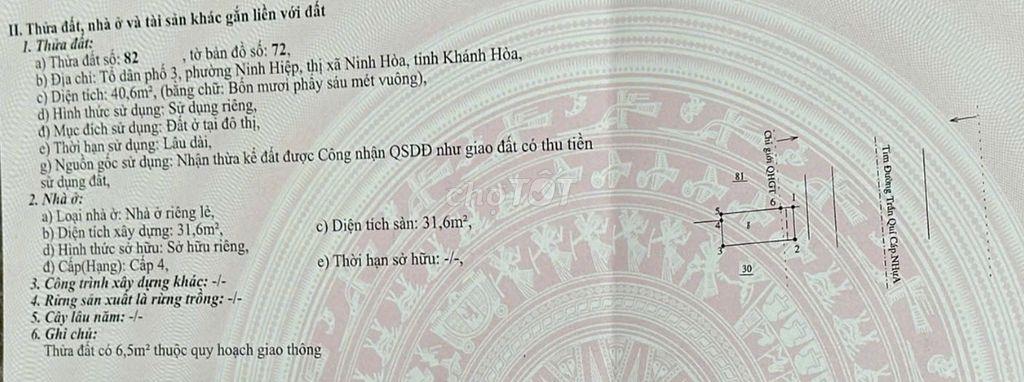 NHÀ MẶT TIỀN ĐẸP NGAY TRUNG TÂM NINH HÒA -VỊ TRÍ KINH DOANH ĐẸP