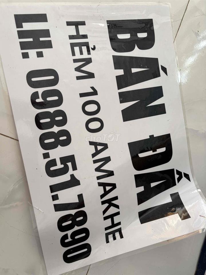 Cần bán gấp đất hẻm 100 amakhe bmt