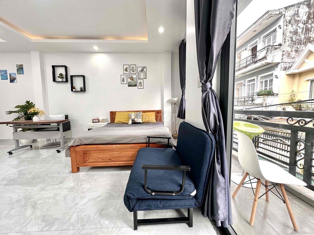 🔥 8 TRIỆU – STUDIO 45M² FULL NỘI THẤT + 2 GIƯỜNG, BAN CÔNG THOÁNG! 🌿