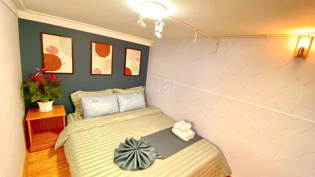 CHO THUÊ CĂN HỘ 2 PHÒNG NGỦ FULL NỘI THẤT CÓ CỬA SỔ THOÁNG MÁT PHƯỜNG