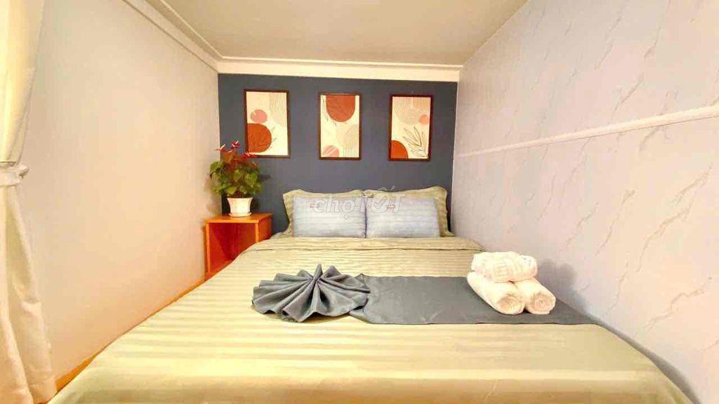 CHO THUÊ CĂN HỘ 2 PHÒNG NGỦ FULL NỘI THẤT CÓ CỬA SỔ THOÁNG MÁT PHƯỜNG