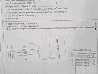 Cần Bán Đất Góc 2 Mặt Tiền TRẦN PHÚ giá rẻ