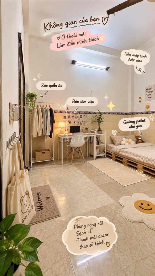 CHO THUÊ PHÒNG GIÁ TỐT – KHU PHÚ LÂM | GIỜ GIẤC TỰ DO, CHÌA KHÓA RIÊ