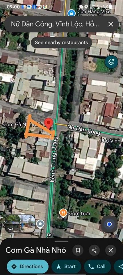 BÁN ĐẤT MẶT TIỀN NGAY NGÃ BA NỮ DÂN CÔNG – KÊNH TRUNG ƯƠNG – GIÁ 6,6TỶ
