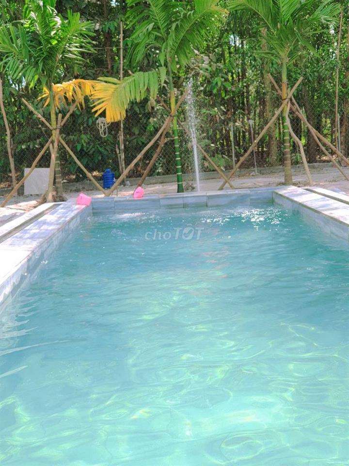 BÁN NHÀ VƯỜN 2.594M² – CÓ NHÀ 3 GIAN, HỒ BƠI, SÂN VƯỜN – TÂN HIỆP