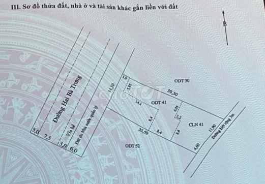 🔥 BÁN ĐẤT MẶT TIỀN ĐƯỜNG HAI BÀ TRƯNG – PHƯỜNG HỘI AN