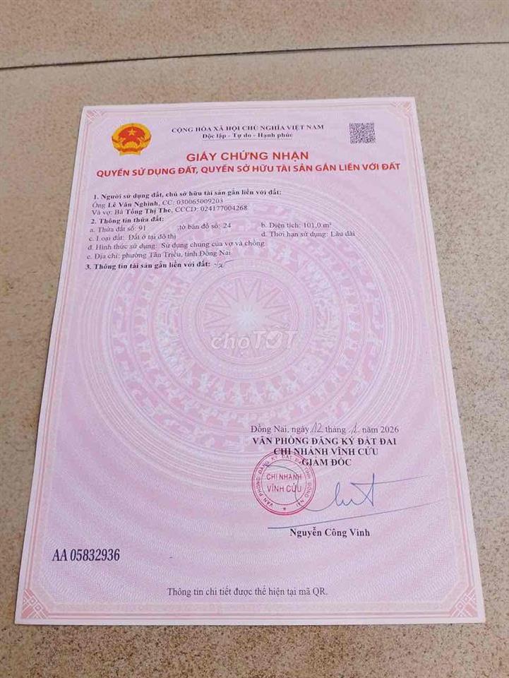 bán đất thổ cư