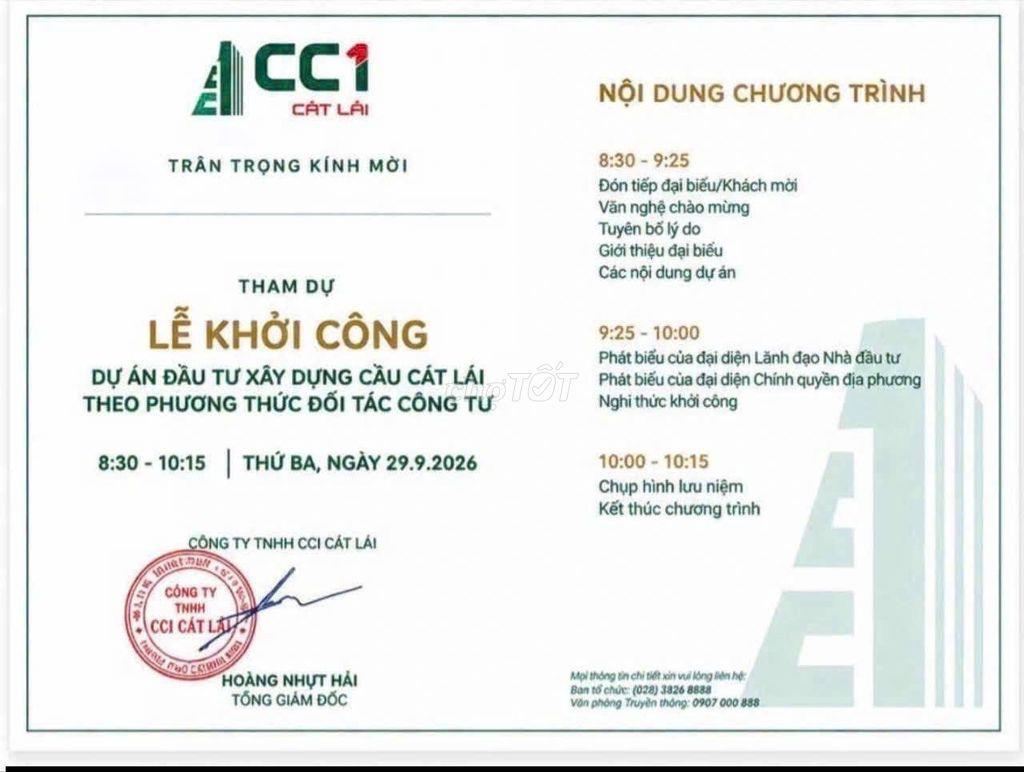 Căn hộ NOXH 2PN 70m2 kết nối cầu Cát Lái giá nhà nước, trả trước 354TR