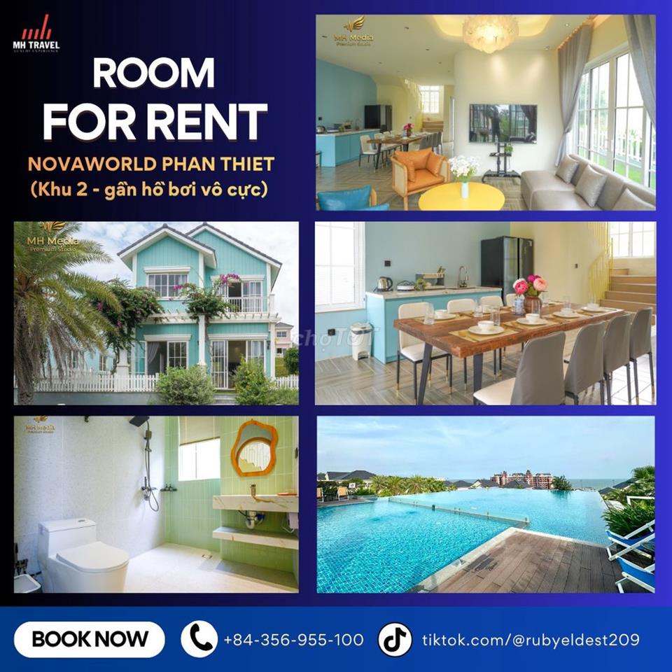 CHO THUÊ PHÒNG VILLA NOVAWORLD PHAN THIẾT
