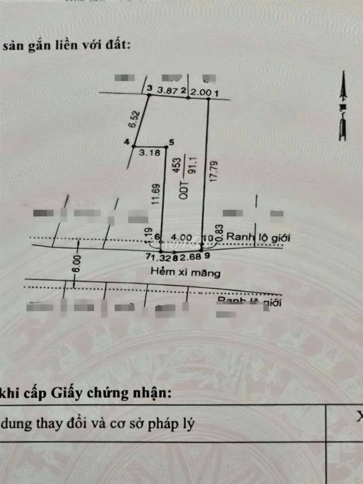 Đất full thổ cư - 92m² - nhỉnh 4đ , Nở hậu 6m x 19m 💥Giá Rẻ