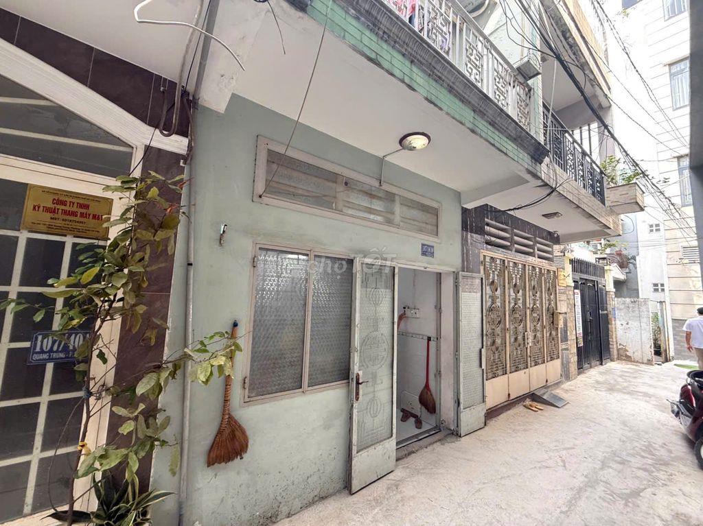 [SHR] Hẻm 2m5  Quang Trung 40m2 1 Trệt 1 Lầu 2 Phòng Ngủ 
