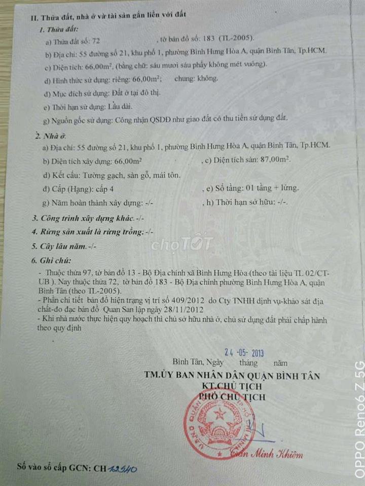 Bán nhà chính chủ mặt tiền đường 