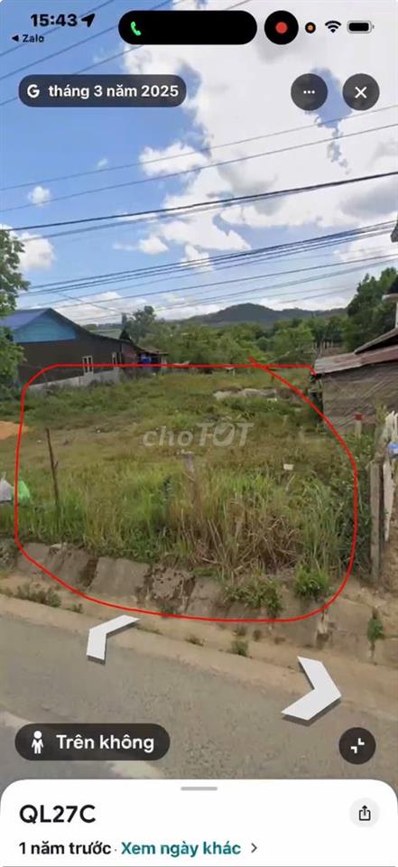 BÁN 1.869M ĐẤT MẶT TIỀN QL27C  400M ĐẤT Ở  KHU ĐẠ NHIM, LẠC DƯƠNG