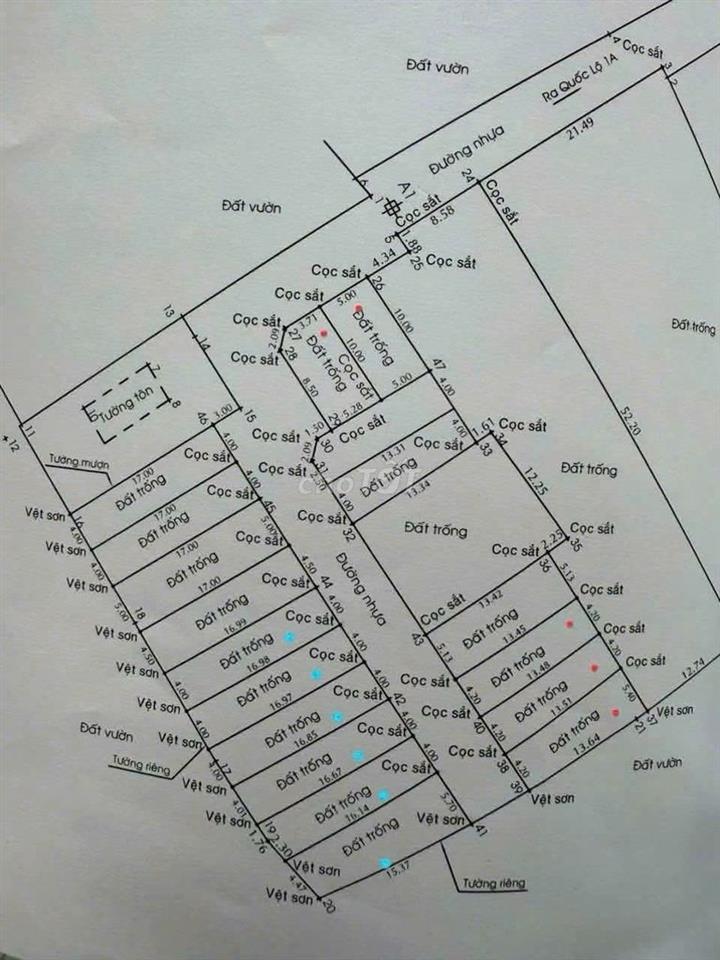 Bán đất tại Vườn Lài, 4,45 tỷ, 68 m2, mặt tiền 10m, ngõ 12m