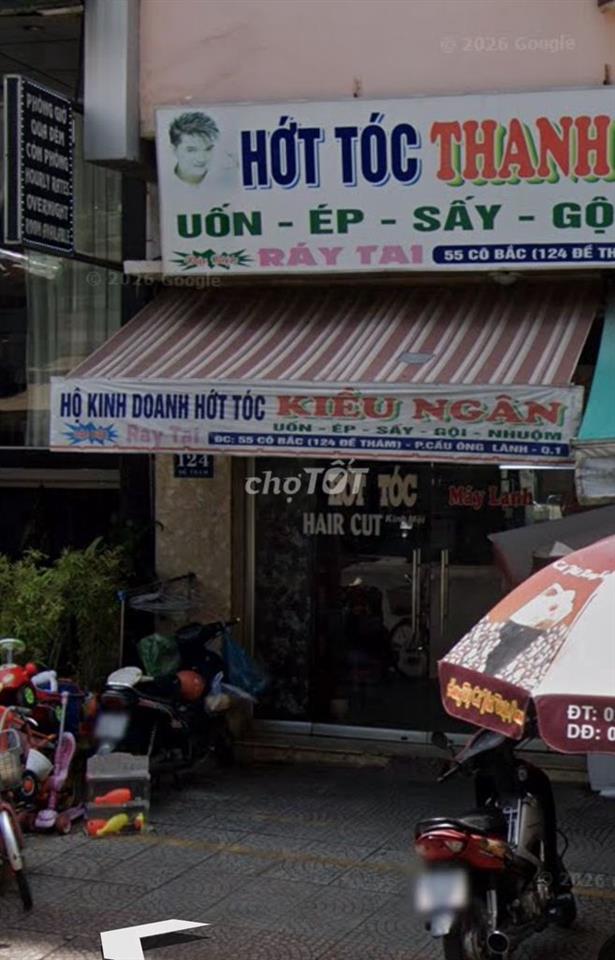 Cho thuê MẶT BẰNG Đề Thám Q1, vỉa hè 3m rộng rãi, trệt lửng mới