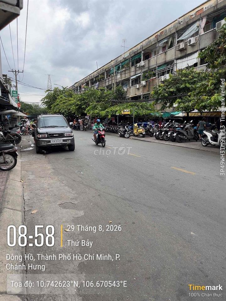 Bán Nhà MT Đông Hồ P4 Q8 HĐT 20tr/tháng