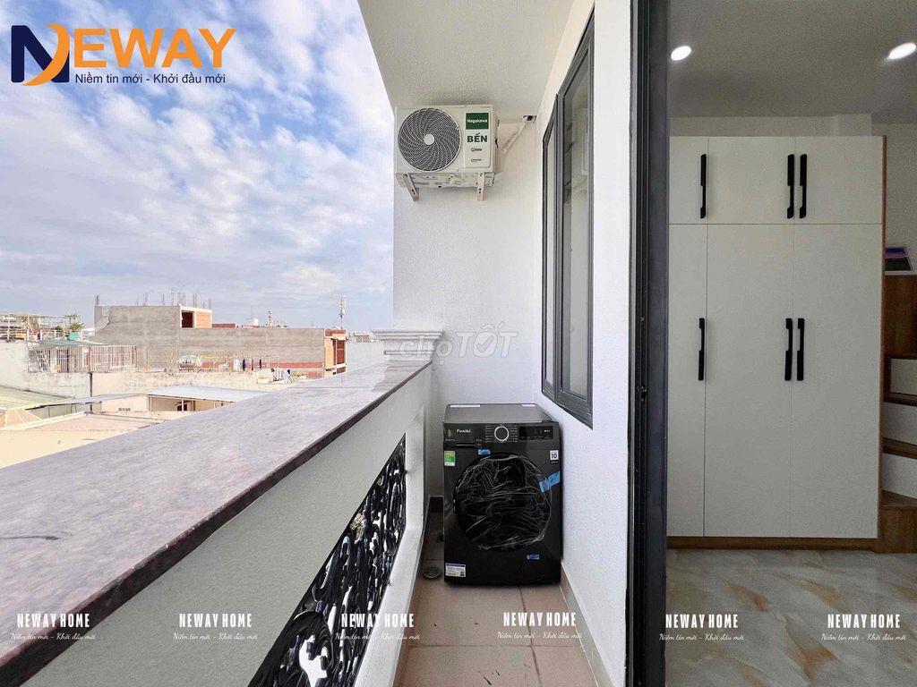 CHDV BAN CÔNG RIÊNG FULL NỘI THẤT - MỚI XÂY - NGAY NGÃ TƯ 4 XÃ