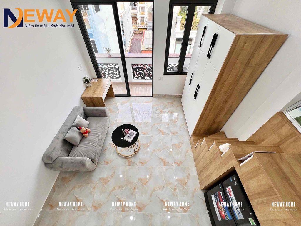CHDV BAN CÔNG RIÊNG FULL NỘI THẤT - MỚI XÂY - NGAY NGÃ TƯ 4 XÃ
